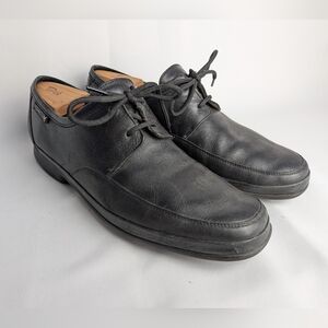 MEPHISTO Men Black Leather Shoes Lace Up Size 9.5 US caoutchouc Soles Classic